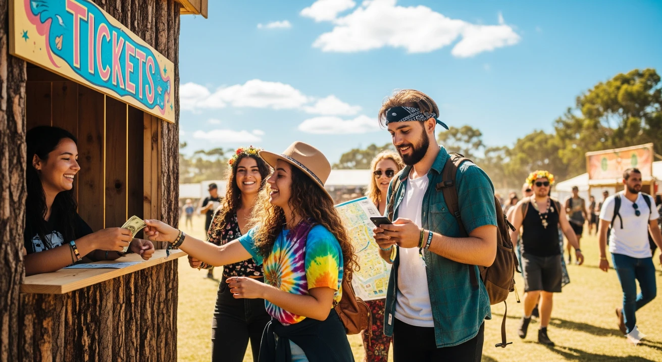 Estudantes Comprando Ingressos